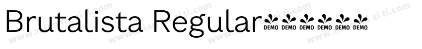 Brutalista Regular字体转换